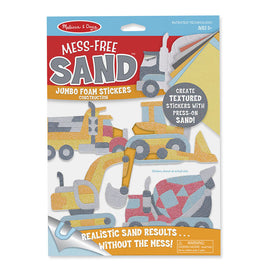 Melissa & Doug: Mess-Free Sand Jumbo Foam Stickers - Construction - Dreampiece Educational Store