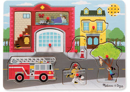 M&amp;D - Puzzle sonore de la caserne de pompiers - 8 pièces