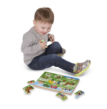 Melissa & Doug- Old MacDonald's Farm Sound Puzzle - Dreampiece Educational Store