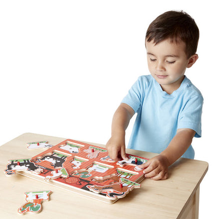 Melissa & Doug- Farm Animals Sound Puzzle - 8 Pieces - Dreampiece Educational Store