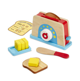 Melissa & Doug: Wooden Bread & Butter Toast Set - Dreampiece Educational Store