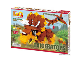 LaQ Dinosaur World TRICERATOPS & PTERANODON - 7 Models, 300 Pieces - Dreampiece Educational Store