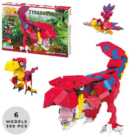 LaQ Dinosaur World Tyrannosaurus - 6 Models, 300 Pieces