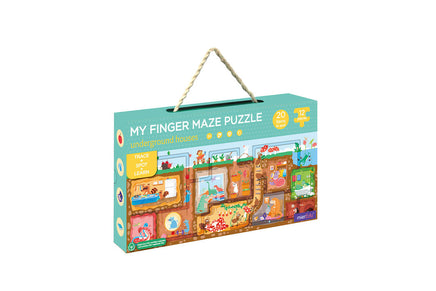 mierEdu Finger Maze Puzzle - Underground Houses - Dreampiece Educational Store