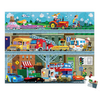 Janod - Vehicles Suitcase Puzzles - Dreampiece Educational Store