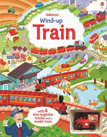 Wind-up train book with slot-together tracks - Dreampiece Educational Store
