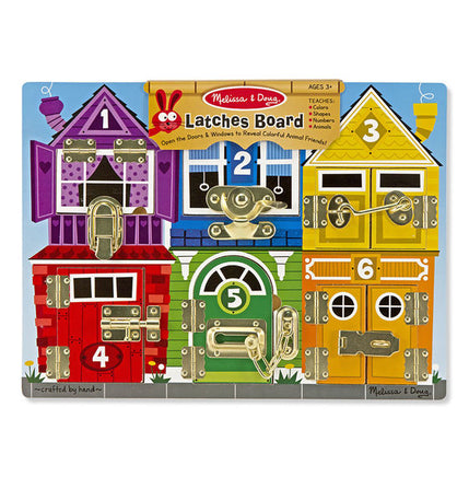 Melissa & Doug: Wooden Latches Board - Dreampiece Educational Store